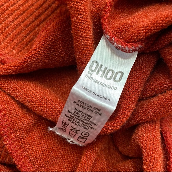 Terrycloth Burnt Orange Sweater - Picture 10 of 12
